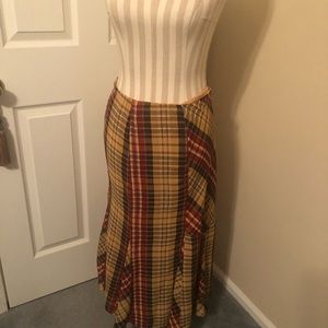 Coldwater creek plaid skirt NWT